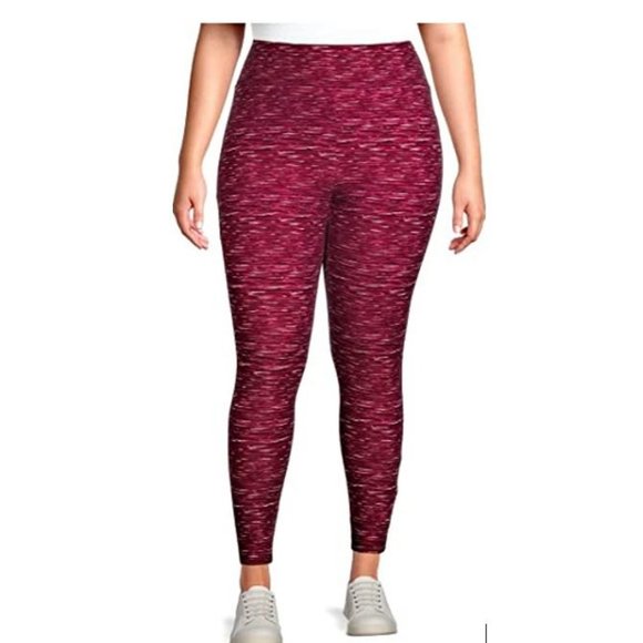 Terra & Sky Women's leggings Printed in Red/Pattern: Camouflage Size 3X NWT